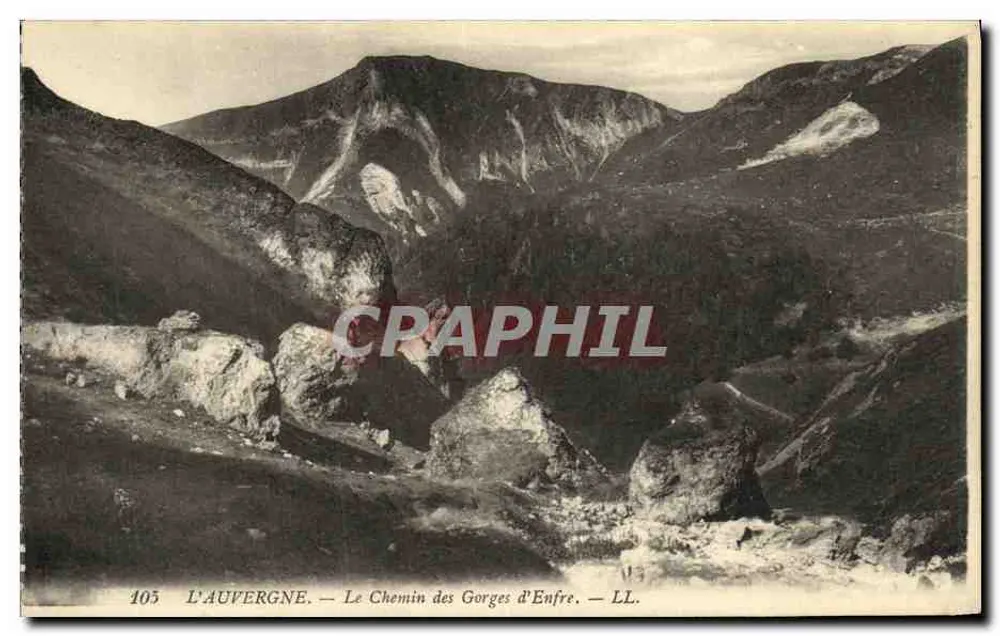 Auvergne — Der Weg durch die Enfre Schluchten — LL. — Nr. 105 - Vorderseite