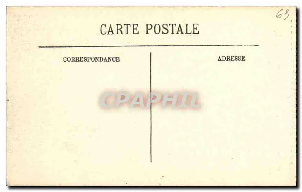 Auvergne — Der Weg durch die Enfre Schluchten — LL. — Nr. 105 - Rückseite