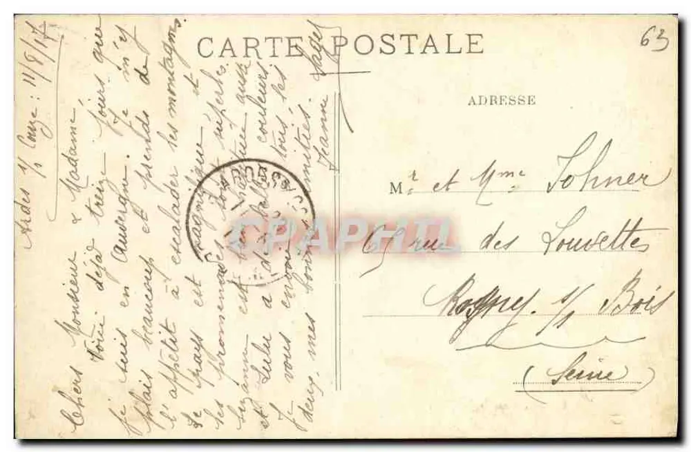 Auvergne. Tal der Rentières (Le Saut-du-Loup) — Täglicher Spaziergang — Verlag: Blanchard, Paris - Rückseite