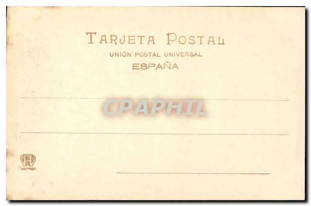 A Virgem e seu Divino Filho — reprodução de uma obra de Alonso Cano — editada por Hauser y Menet, Madrid, n° 645 - Verso