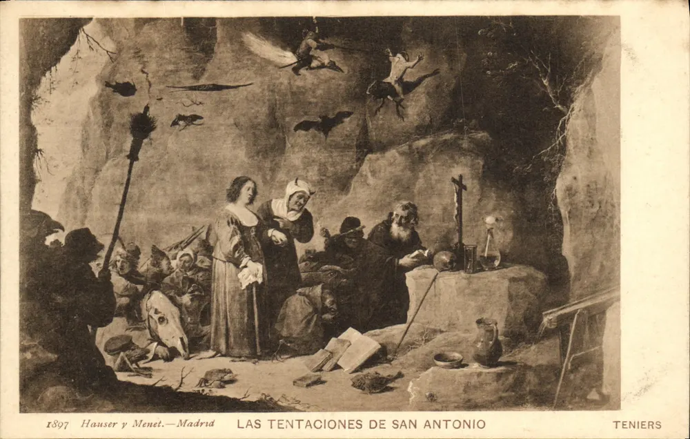 Las Tentaciones de San Antonio — Teniers — Hauser y Menet, Madrid - Vorderseite