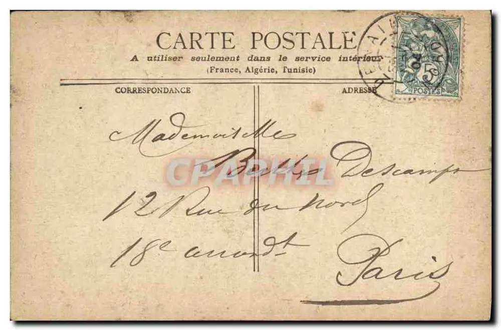 Biarritz - Villa Belza — editor Granzon, Paris - Verso
