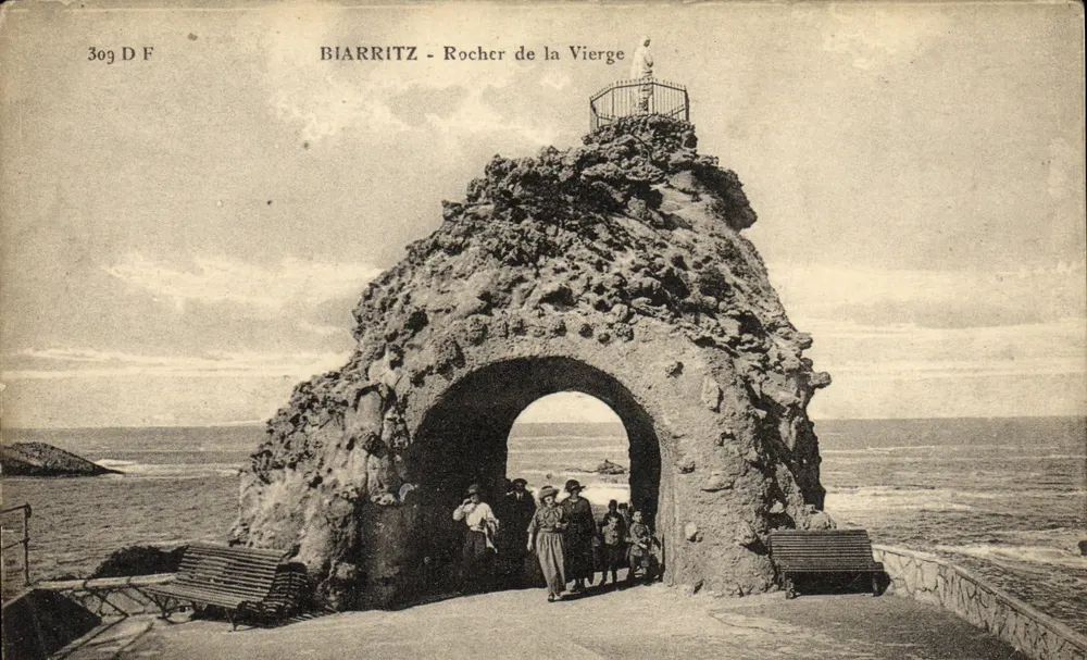 Biarritz - Rocher de la Vierge — éditeur Pyp Alpauliques, n° 309 DF - Frente