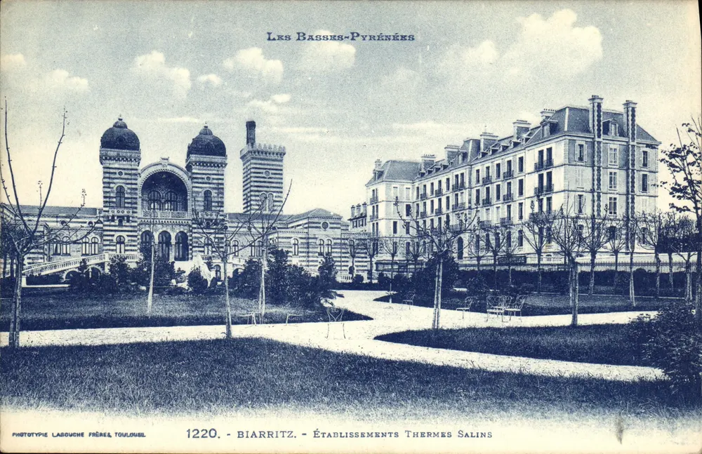 Biarritz — Thermal-Salz-Einrichtungen — Phototype Labouche Frères, Toulouse, n°1220 - Vorderseite