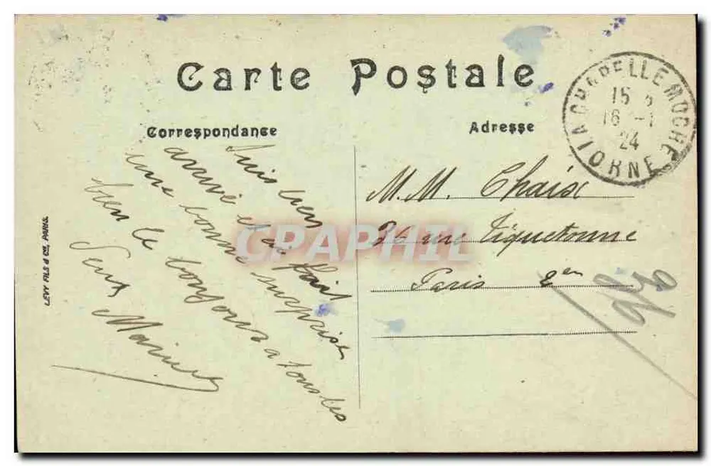 Dintorni di LA CHAPELLE-MOCHE — Il Mulino — Edit. Vve Toulain - Verso
