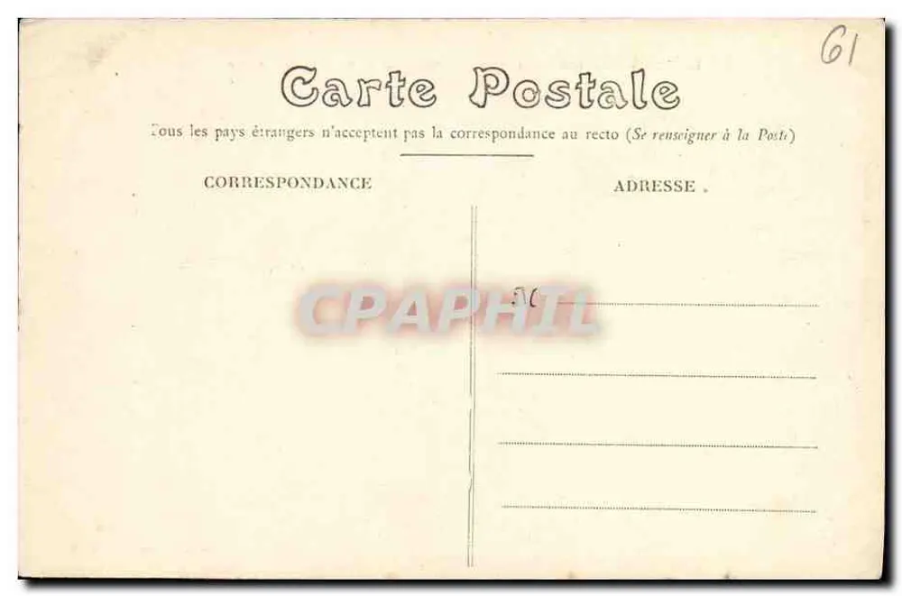 La Chapelle-Montligeon (Orne) — Obra Exploiteure - Os Escritórios — Fototipia J. Bouveret, Le Mans - Verso