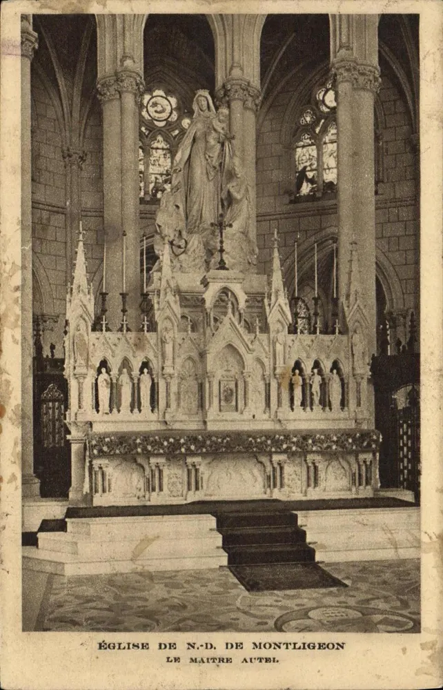 Kirche Notre-Dame de Montligéon — Der Hauptaltar — Verlag De Gervel, Nummer nicht sichtbar - Vorderseite