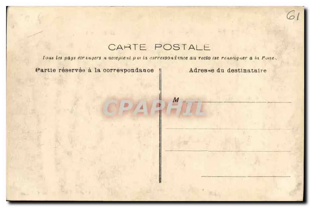 Alençon — O Hotel de Ville — Clichés das Novas Galerias - Verso