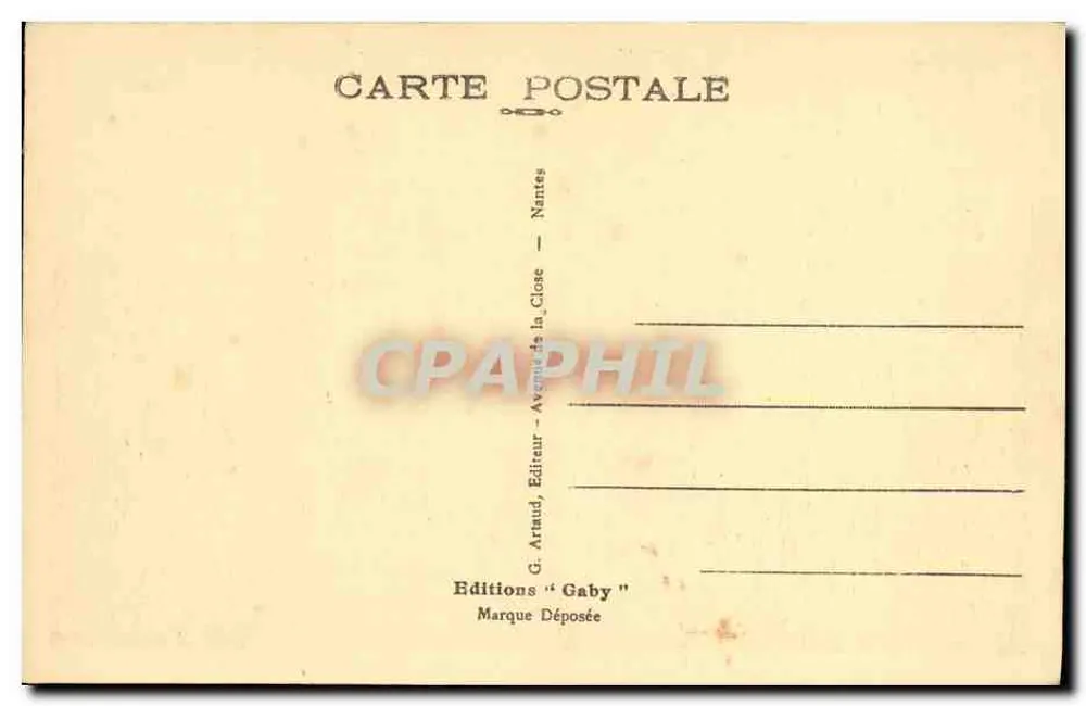 Alençon — Ansicht des Pont-Neuf über die Sarthe — G. Artaud, Editions 'Gaby' - Rückseite
