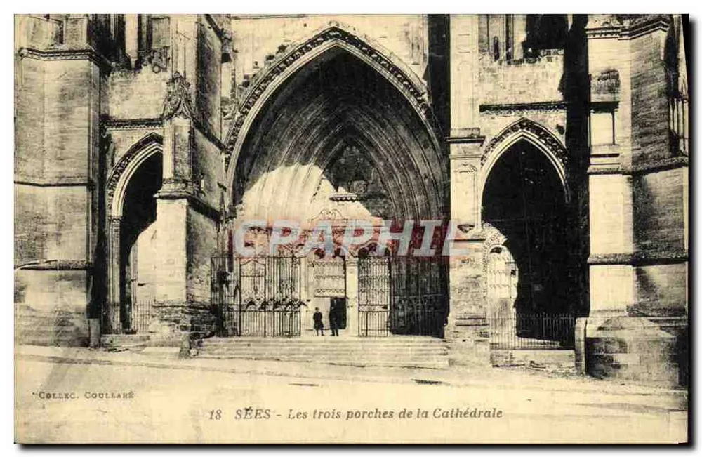 Sées - Die drei Portale der Kathedrale — Coll. Coullané, n°18 - Vorderseite