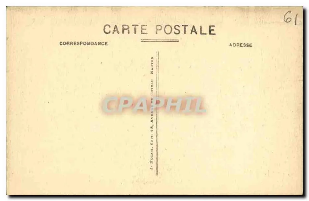 Sées - Die drei Portale der Kathedrale — Coll. Coullané, n°18 - Rückseite