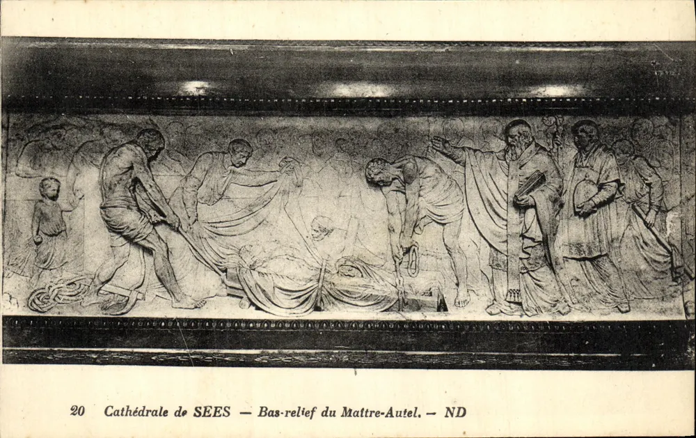 Catedral de SEES — Bas-relief do Maître-Autel — ND - Frente