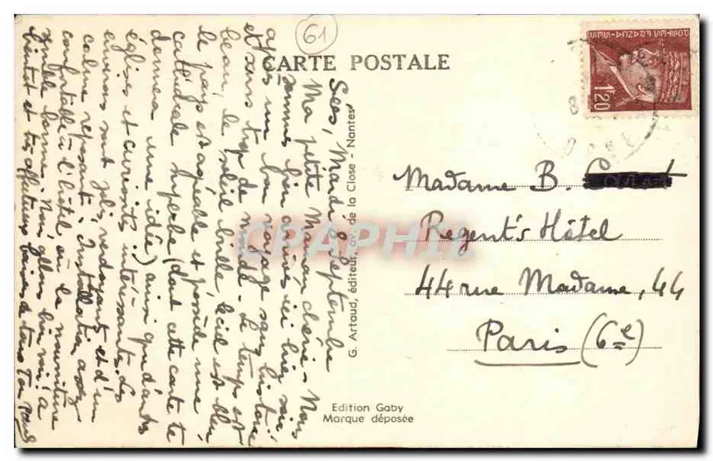 Sees (Orne) — Façada katedry — L. W. 4583, wydawca Saby - Rewers