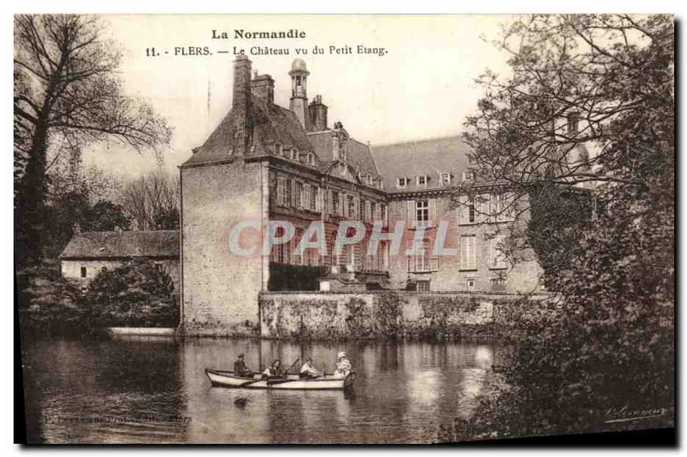 Flers — O Castelo visto do Petit Eiang — A Normandia, série 11 - Frente
