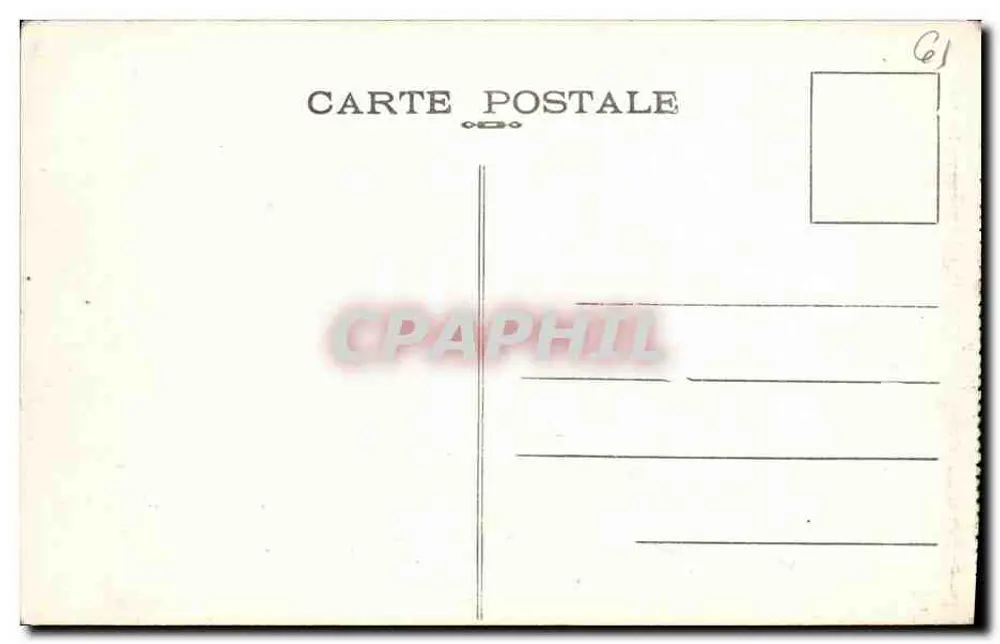Flers — Tor zur Burg und Rathaus (15. und 16. Jahrhundert) — Normandie, Nr. 27 - Rückseite