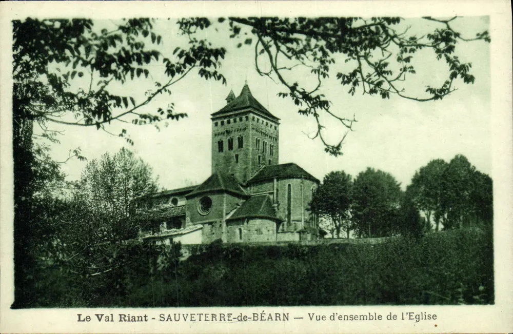 Das Lachende Tal - SAUVETERRE-de-BÉARN — Ansicht der Kirche - Vorderseite