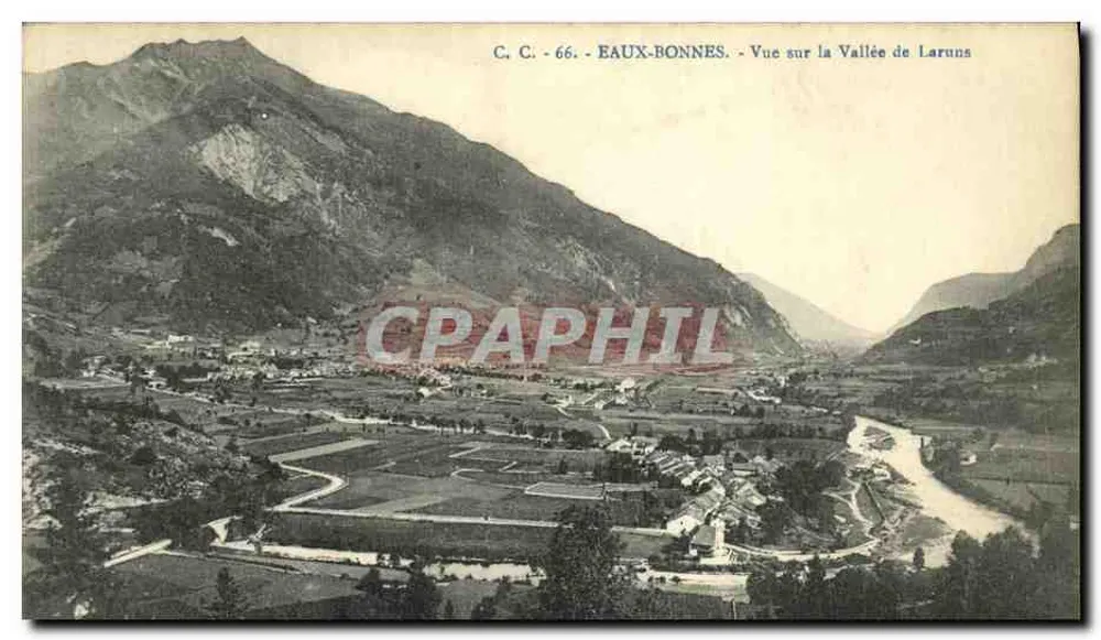 Eaux-Bonnes — Vista da Valeira de Laruns — C.C. 66 - Frente