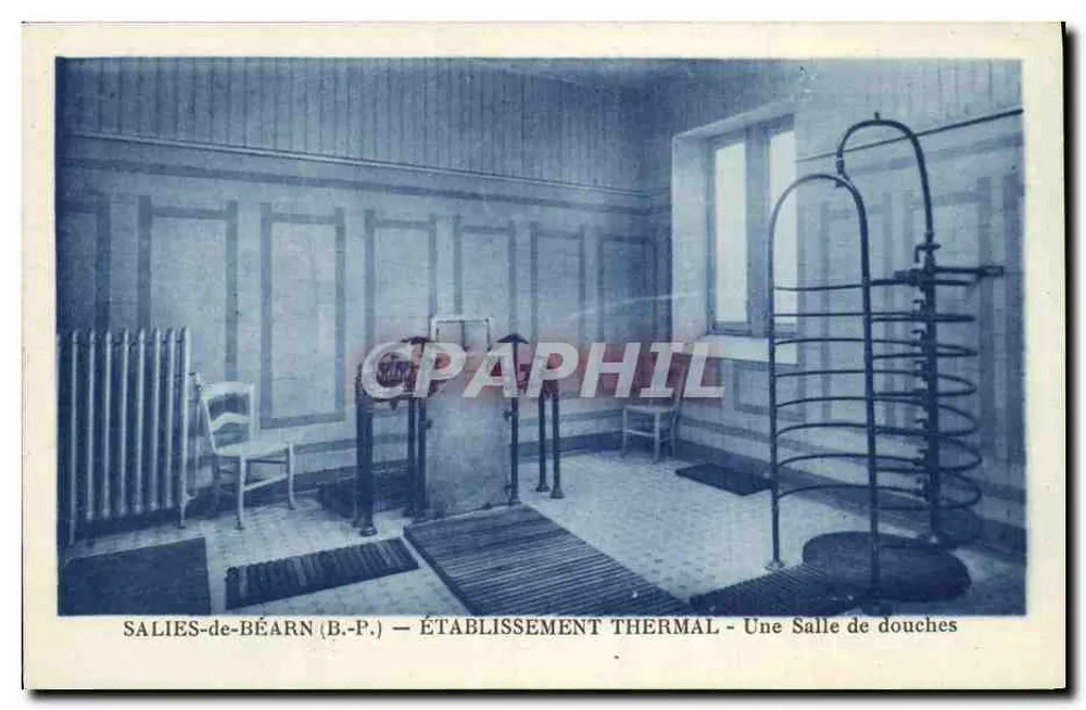SALIES-de-BÉARN (B.P.) — THERMALES EINRICHTUNG — Ein Duschraum - Vorderseite