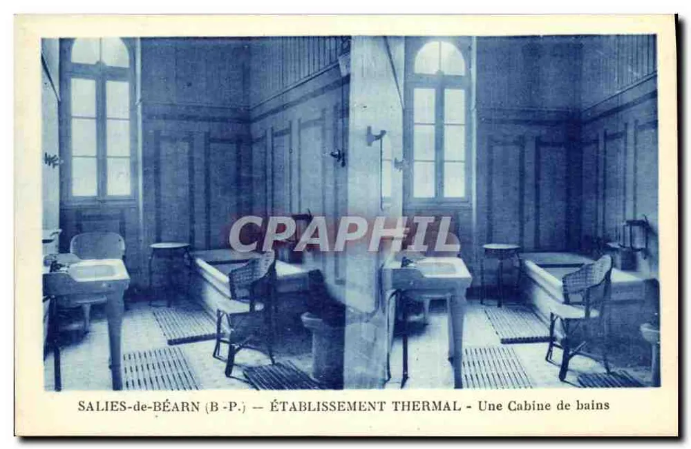 Salies-de-Béarn (B-P.) — Thermalbad — Eine Badekabine - Vorderseite