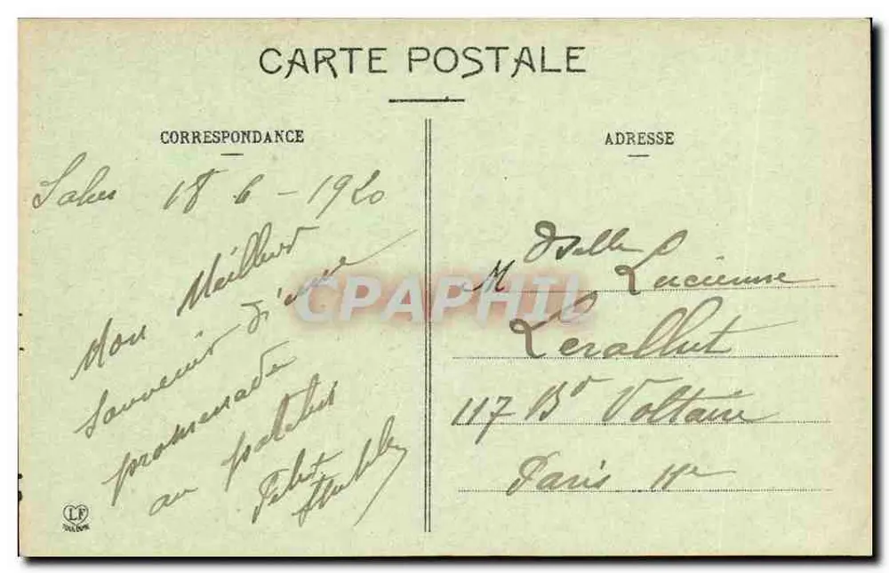 Les Bains de Béarn — L'Établissement — Phototype Labouche Frères Toulouse - Verso