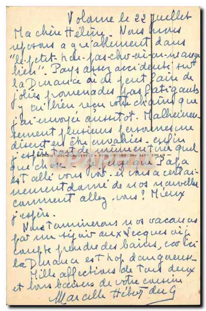 Volonne (B.-A.) — Vista geral — Editor B.A. - Verso