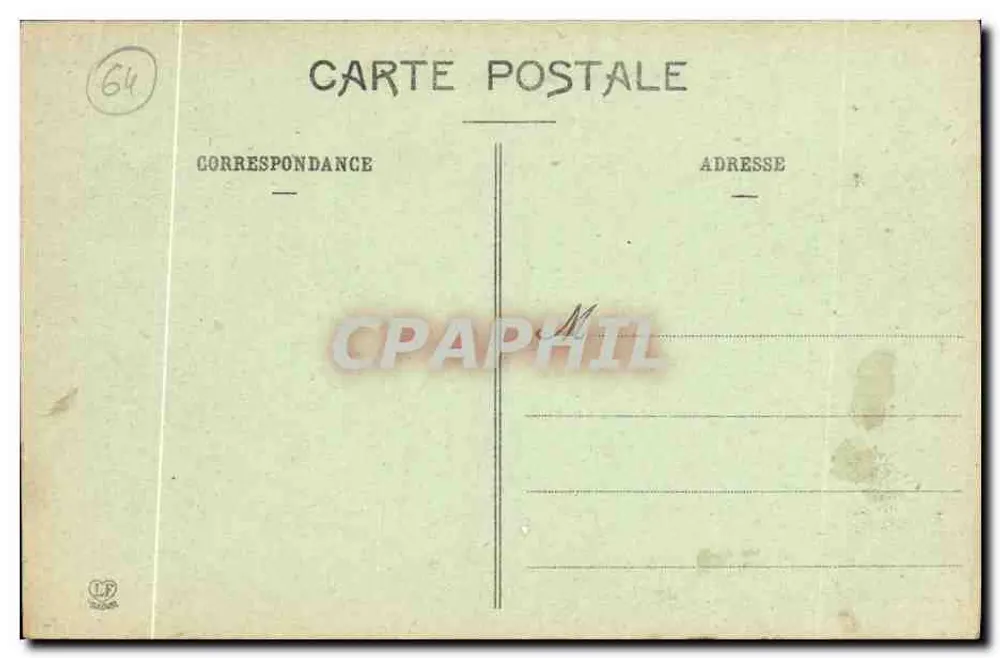 Oloron-Sainte-Marie — Les Gaves d'Aspe et d'Oloron — Poste Type Lannes, Pau, France - Rückseite