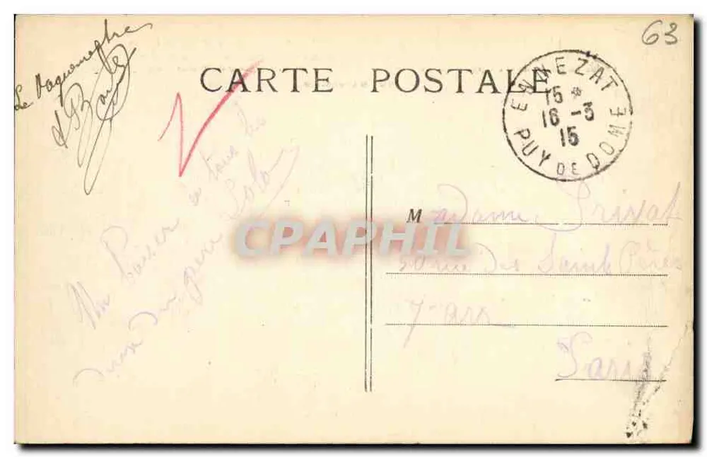 Der Viadukt der Fades — Die pittoreske Auvergne — Verlag Die pittoreske Auvergne, Nr. 4205 - Rückseite