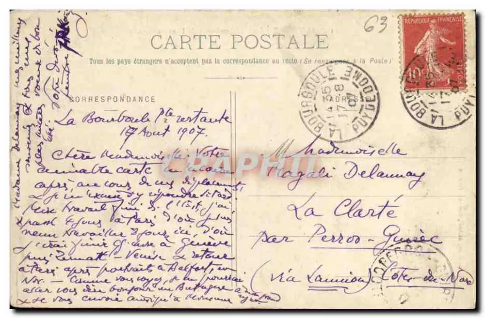 Auvergne - See Chambon und Dent du Marais — Verlag Chambon-Féron - Rückseite