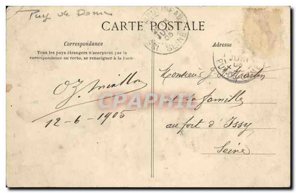 L'Auvergne Pittoresque — A Restauração — Châtel-Guyon - Verso
