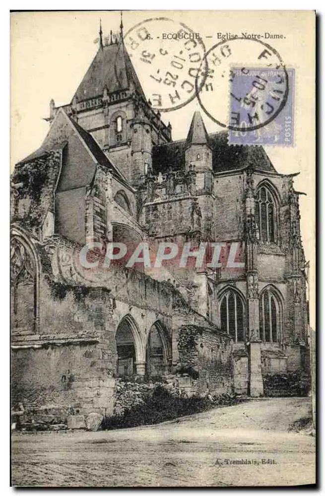 Écouche — Kościół Najświętszej Maryi Panny — A. Tremildaïs, wyd. - Awers