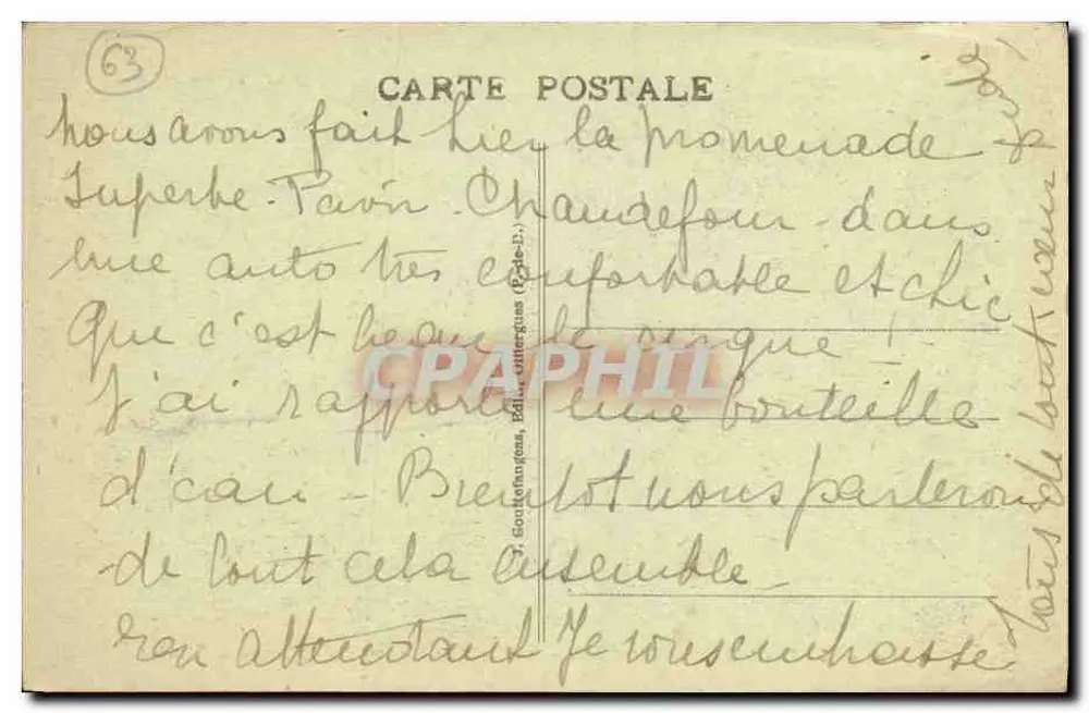 O Puy de Sancy (1886 m. de altitude) — Mont-Dore — g. d'o. - 1438 - Verso