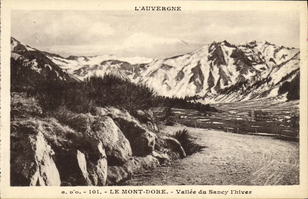 O Mont-Dore - Vale do Sancy no inverno — g. d'o. - 101 - Frente
