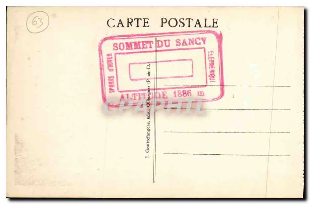 O Mont-Dore - Vale do Sancy no inverno — g. d'o. - 101 - Verso