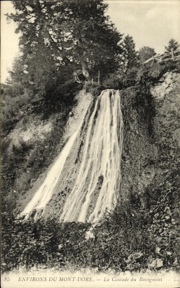 Arredores do Mont-Dore — A Cascata do Rossignolet — n°85 - Frente