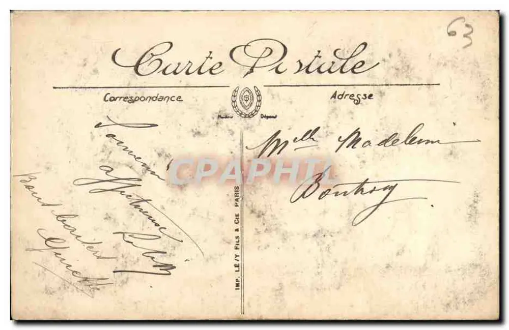Royat — Le Nid de Royat und der Puy de Dôme — G.J. - Rückseite