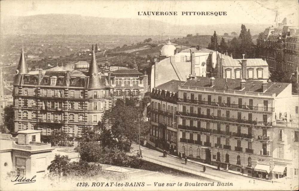Royat-les-Bains — Ansicht des Boulevard Basin — L'Auvergne pittoresque - Vorderseite