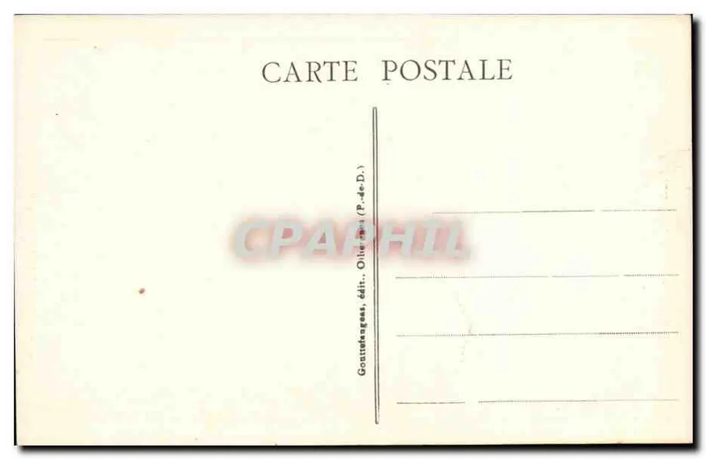 L'Auvergne — Vieille Rue du Vieux Royat — G. D'O. - 436 - Verso