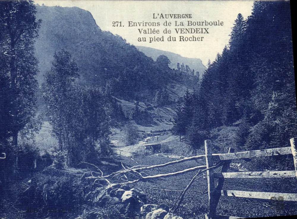 Die Auvergne — Tal von Vendeix am Fuße des Rochers — Serie 271 - Vorderseite