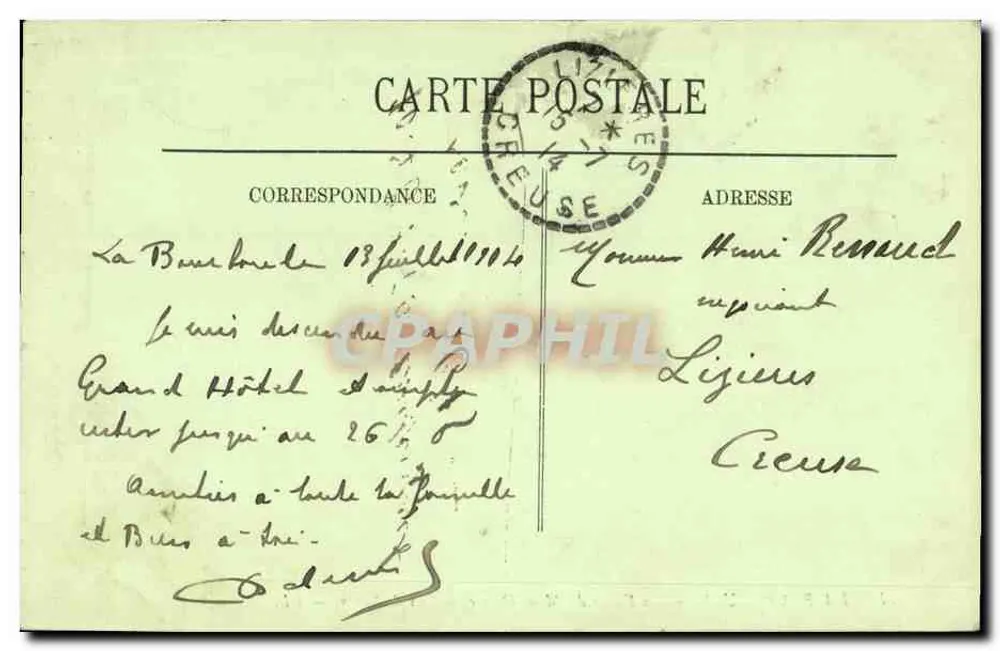 La Bourboule — Vallée du Mont-Dore et le Puy de Sancy — LL. — Éditeur LL. — N° 77 - Rückseite