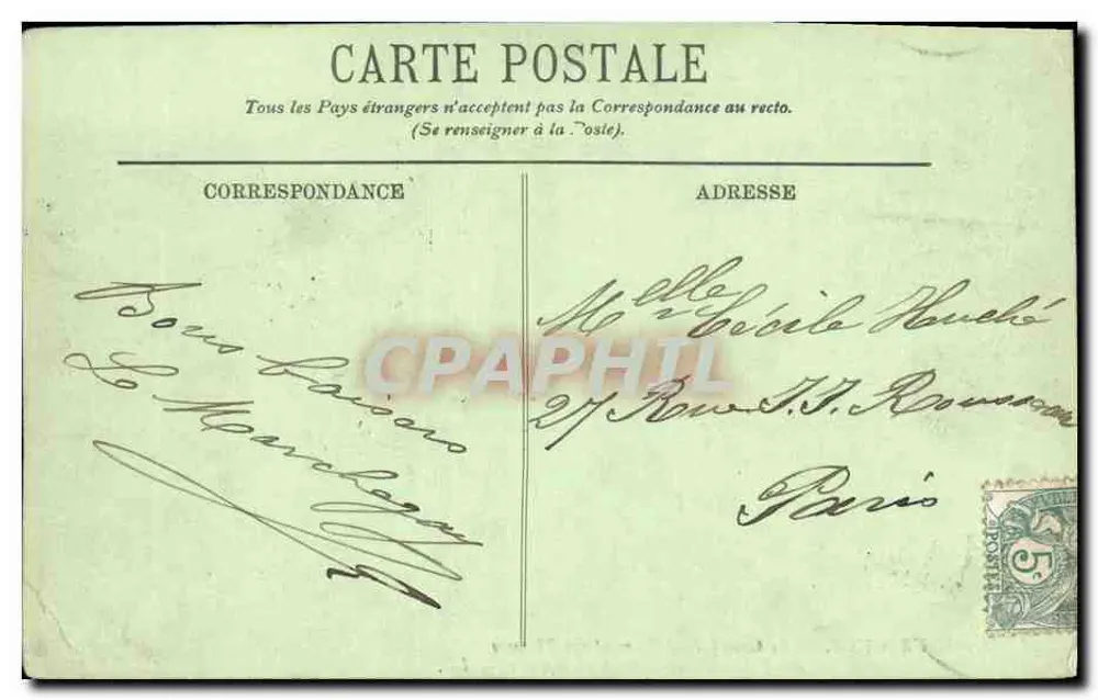 La Bourboule — Das Thermalbad und Avenue de la Gare — LL - Rückseite