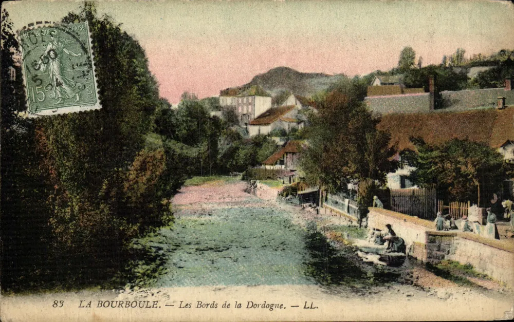 La Bourboule — De oevers van de Dordogne — LL. — N° 83 - Voorkant