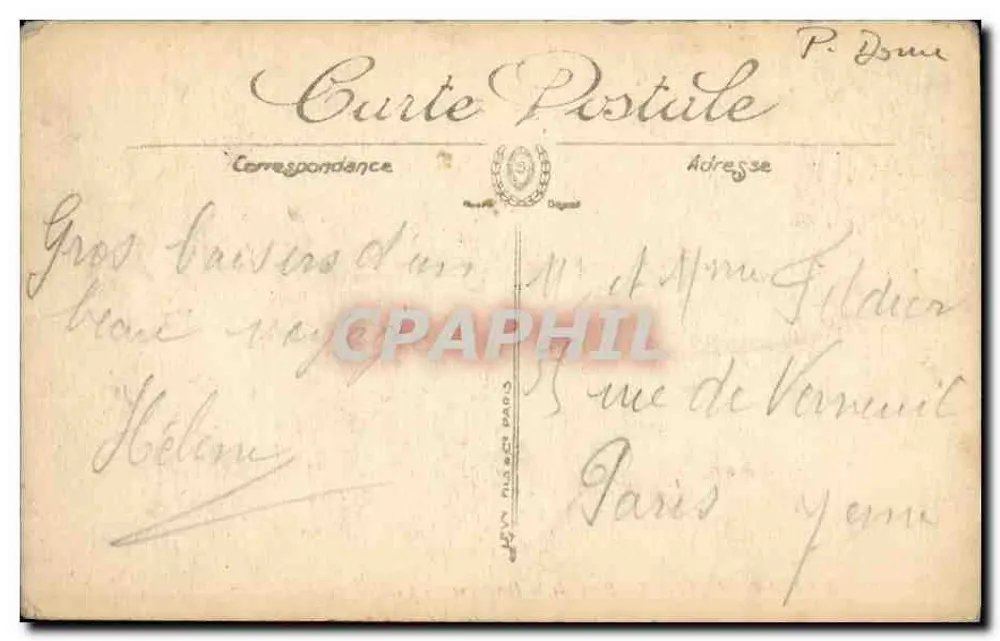 La Bourboule — De oevers van de Dordogne — LL. — N° 83 - Achterkant