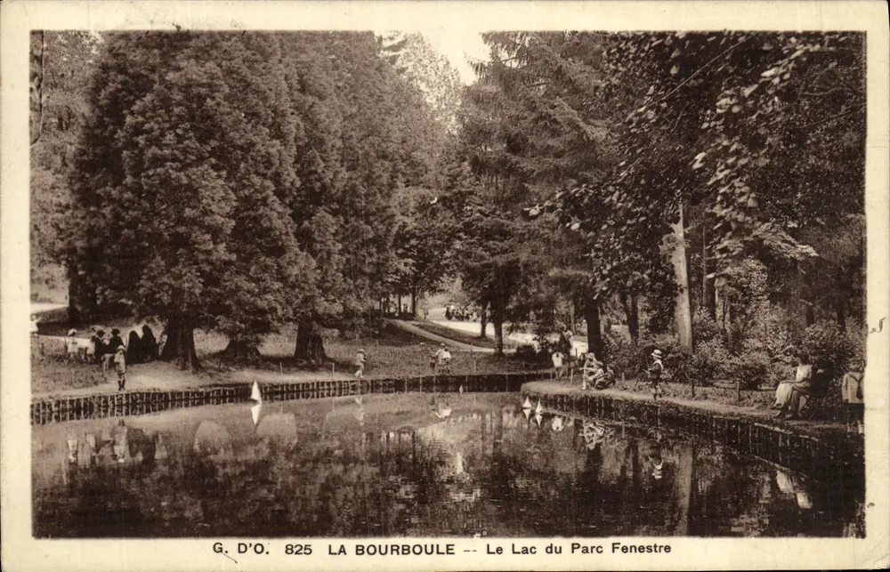 La Bourboule -- A Lagoa do Parque Fenestre -- G. D'O. 825 - Frente