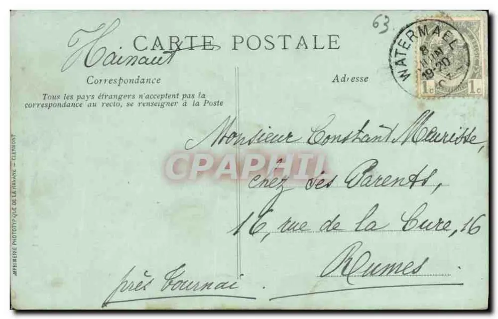 Clermont-Ferrand — Abside de Notre-Dame du Port — A Auvergne Pittoresque, n°146 - Verso