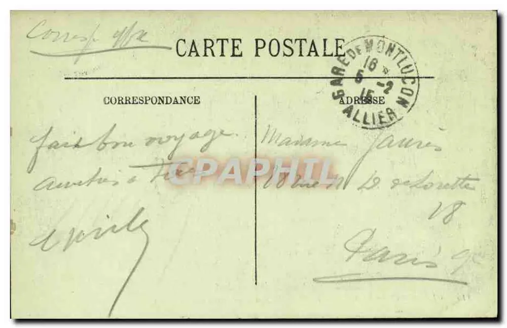 Clermont-Ferrand — Versteinerte Quelle — Versteinerte Objekte — LL. — N° 116 - Rückseite