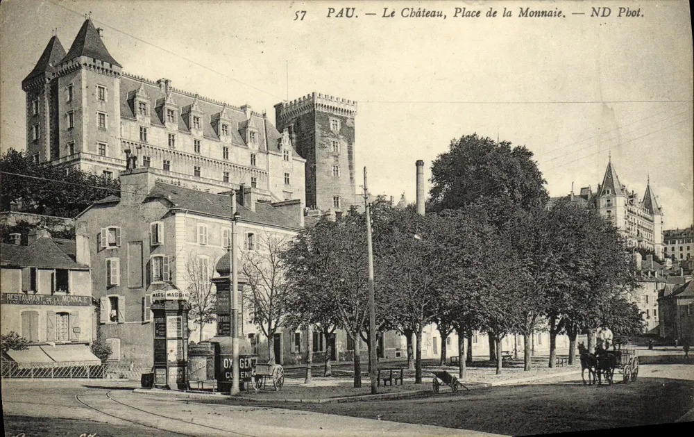 Pau — Das Schloss, Place de la Monnaie — ND Fot. - Vorderseite