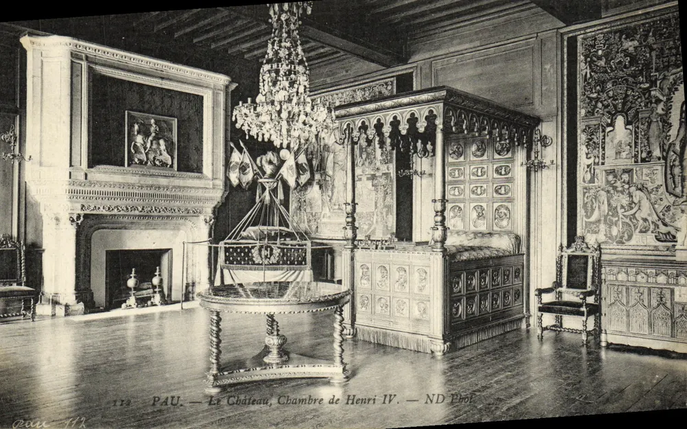 Pau — Das Schloss, Zimmer von Henri IV — ND Phot - Vorderseite