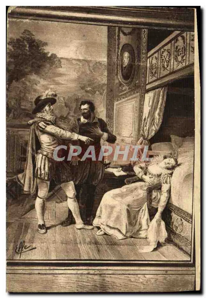 Ohnmacht von Gabrielle d'Estrée — Tapestry des Château Henri IV — Mél. Laboncha Frères, Pau - Vorderseite