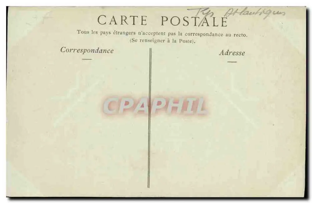 Pau — Innenraum des Schlosses, der Große Saal — Sammlung ND. Fot. n°23 - Rückseite