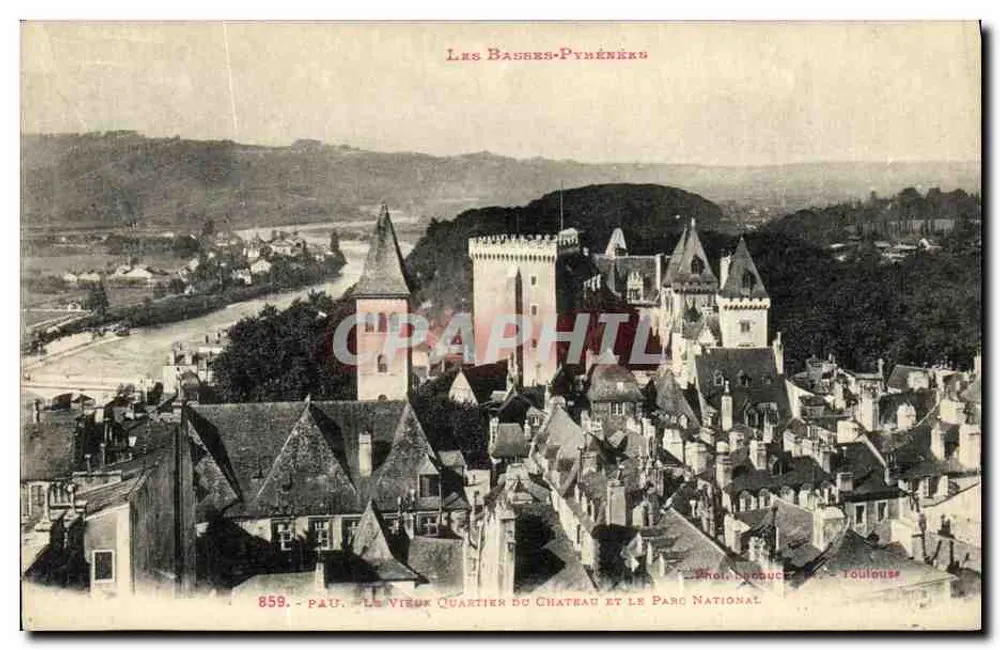 Pau - Das alte Schlossviertel und der Nationalpark — Foto Loubouche, Rouilouse, n°859 - Vorderseite